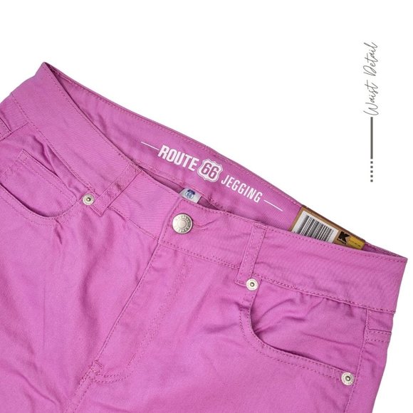 PINK MID RISE JEGGINGS JEANS - Picture 2 of 7